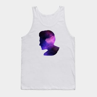 silhouette of space men Tank Top